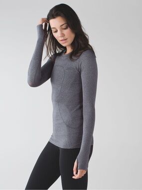lululemon Gray Swiftly Long Sleeve Top